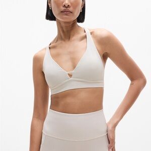 Solace Keyhole Sports Bra A-C - Size Small - Pelican Cream